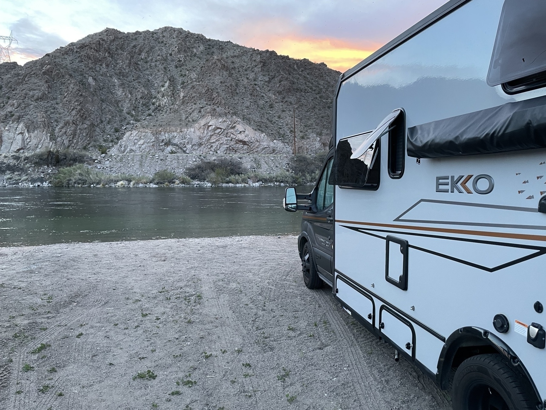 Adventure Van on the Colorado River