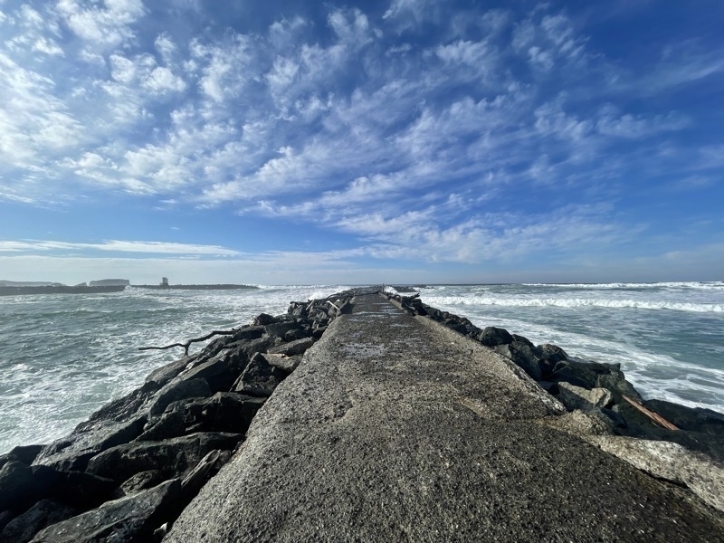 Coquille River Jetty near Bandon on the Oregon coast